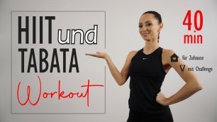 'HIIT UND TABATA WORKOUT für Zuhause / inspirierendes Kraft Ausdauer Training | Katja Seifried'