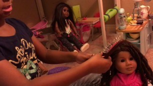 American Girl: How to Manage Curly Hair Dolls.