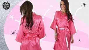 'FUCHSIA PINK FIGURE & BIKINI FITNESS COMPETITION ROBE'