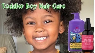 Toddler Hair Routine | Black Kids Afro Curly Kinky Fine Thin Natural Hair 4A Type