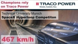 Traco Power DC/DC converter in the SpaceX Hyperloop TUM WARR pod