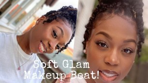 Soft Glam Makeup Tutorial || Black women| Hooded Eyes