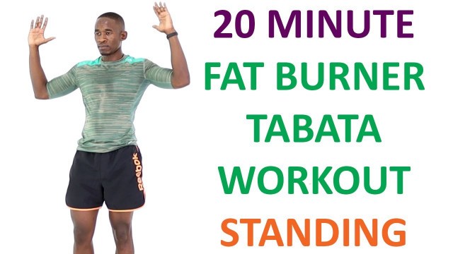 '20 Minute Fat Burner Tabata No Equipment/ Standing Full Body Tabata Workout'