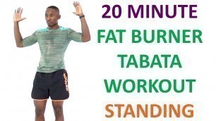 '20 Minute Fat Burner Tabata No Equipment/ Standing Full Body Tabata Workout'