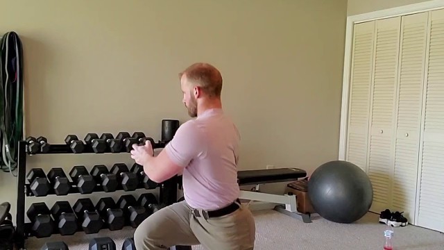 'Dumbbell Crossover Lunges (reverse)'