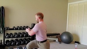 'Dumbbell Crossover Lunges (reverse)'