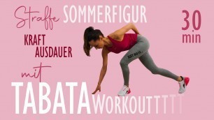 'TABATA WORKOUT KRAFT AUSDAUER / schnell eine Sommerfigur bekommen | Katja Seifried'