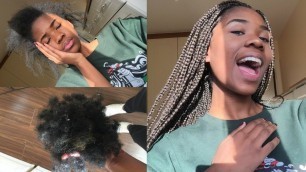 After Taking Out My 4 Month Old Braids...