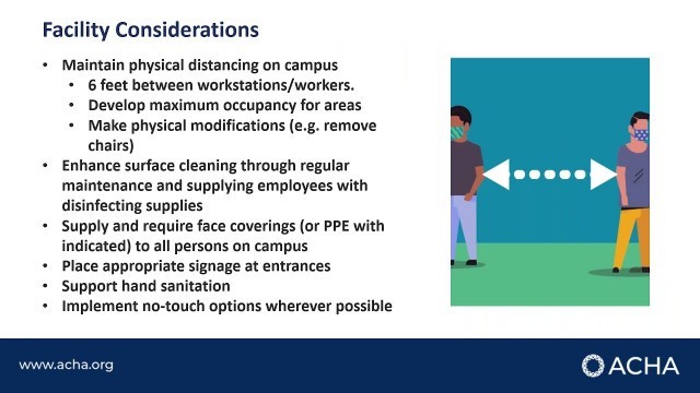 Reopening Campus: A General Overview of the ACHA Guidelines