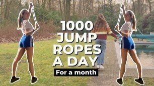 '1000 Jump Ropes a Day for a Month // Challenge (realistic results)'