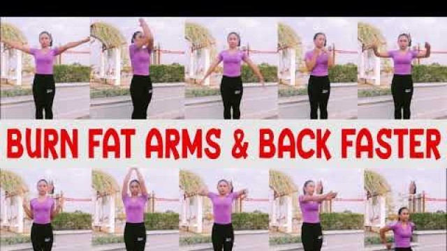 '10 LOST FAT ARMS & BACK TABATA WORKOUT AT HOME (FOR WOMEN)'
