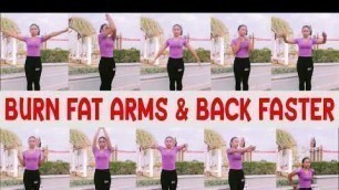 '10 LOST FAT ARMS & BACK TABATA WORKOUT AT HOME (FOR WOMEN)'