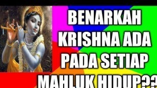 'BENARKAH KRISHNA ADA PADA SETIAP MAHLUK HIDUP??!!!krishna healthy beauty channel'