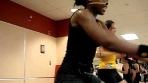 'Ellie leading the Toronto BODYATTACK Team at the GoodLife Kids Foundation Fundraiser'