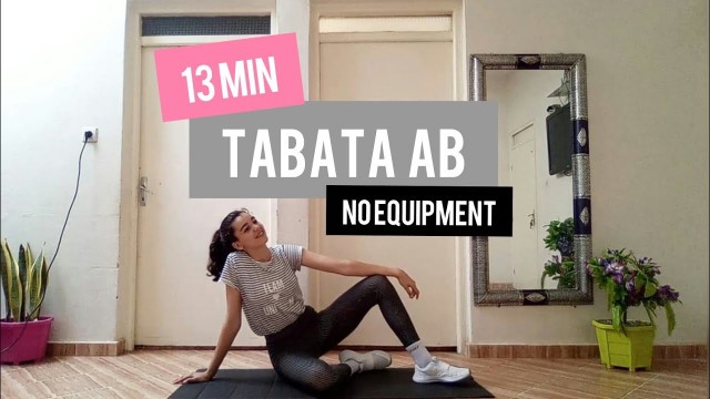 '13 min tabata abs workout at home no equipment'