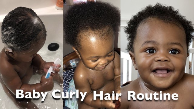 african american baby hair care| Baby boy hair routine!