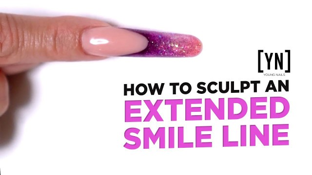 How to Easily Sculpt Extended Smile Lines | Acrylic Nails