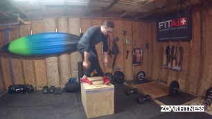 'The Dumbbell Box Step-Over // 2 Efficiency Ways Explained (Straight vs. Crossover Step)'