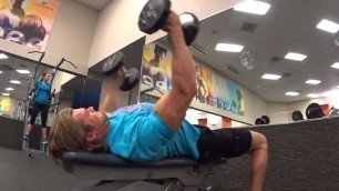 'fitness at home 2015 HD   How To  Dumbbell Crossovers Exercise Tutorial'