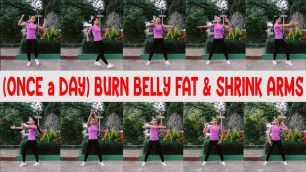 '10 (ONCE a DAY) BURN BELLY FAT & ARMS AEROBIC TABATA WORKOUT'