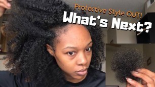 The VERY FIRST Step of Wash Day After a Protective Style!