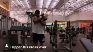 'Dumbbell upper chest crossovers'