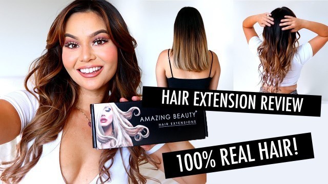 HOW I GOT LONGER HAIR! (Amazing Beauty Hair Extensions Review)