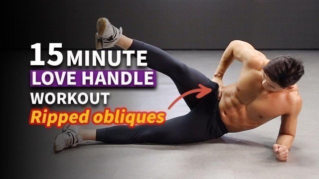 'GET RID OF LOVE HANDLE (No Gym Oblique Tabata)ㅣ러브핸들 없애는 15분 타바타 복근 운동'