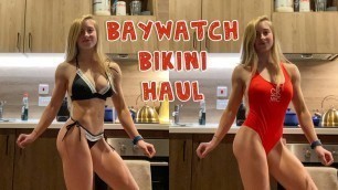 'Baywatch Bikini Try on + Fitness model Vlog'