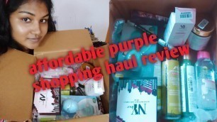 Purple shopping haul #offers #affordable #skincare #beautyproducts