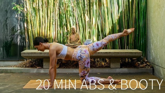 '20 MIN ABS & BOOTY WORKOUT | At-Home Pilates (No Equipment)'