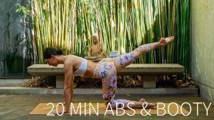 '20 MIN ABS & BOOTY WORKOUT | At-Home Pilates (No Equipment)'