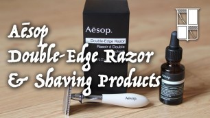 NEW! Aēsop (Aesop) [Edwin Jagger Plaza] Double-Edge Razor & Shaving/Skincare Products