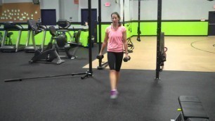 'Dumbbell Crossover Lunge forward'