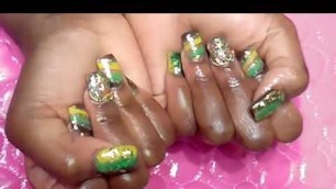 Watch Me Create Beautiful Short Nails Acrylic Nails At Home| Transformation!!!!!
