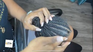 Refreshing kids braids | Oiling the scalp| Elite Hair Repair and Growth Balm