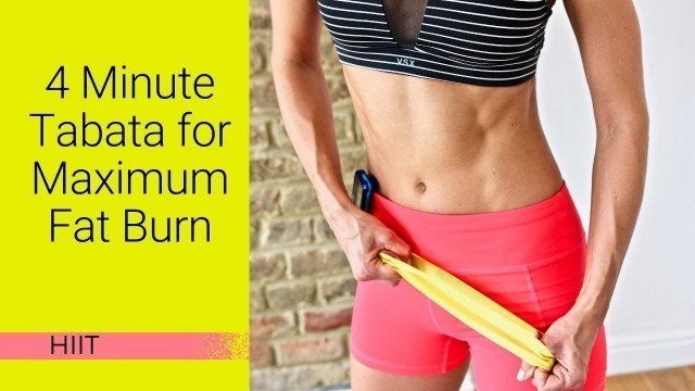 '4 Minute Tabata Workout for Maximum Fat Burn'