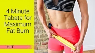'4 Minute Tabata Workout for Maximum Fat Burn'