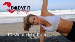 '10 Minute Mat Pilates Workout For a Strong Core'