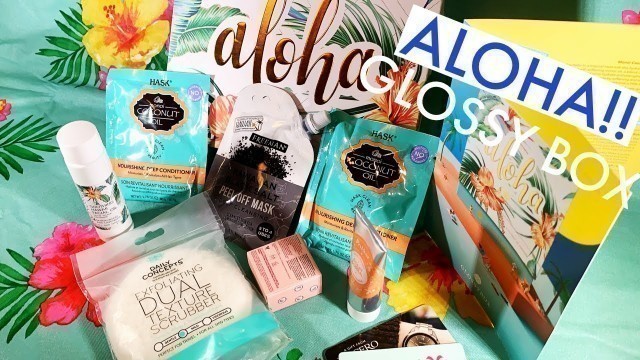 Glossy Box | July 2020 Aloha Box Unboxing + Discount | Amazing Beauty Subscription Box!!