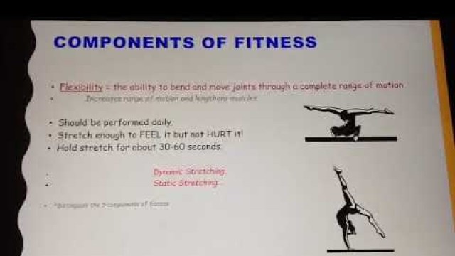 '5 Components of Fitness & Fitness Gram Tests'