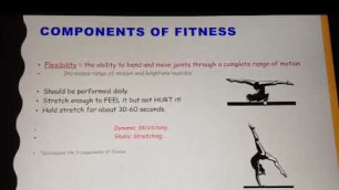 '5 Components of Fitness & Fitness Gram Tests'