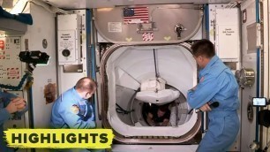 Watch SpaceX Crew Dragon hatch open and board the ISS