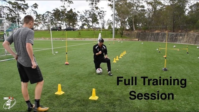 'FULL SESSION | Loads of different football drills | Bailey Chapo | Joner 1on1'