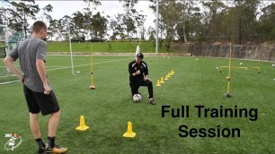 'FULL SESSION | Loads of different football drills | Bailey Chapo | Joner 1on1'