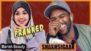 'PRANK @Marish Beauty channel| 5-ta Su\'aalba Waad Geftay \" GARO SHAKHSIGAAN...'