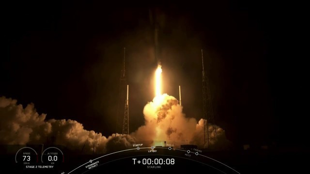 Launch & Landing of SpaceX Falcon 9 with Starlink 8 Mission