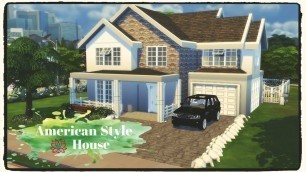 Sims 4 - American Style House (Build & Decoration) Part 1/4