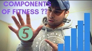 'What are the 5 components of fitness?'