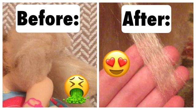 How To Fix Frizzy Doll Hair! Works For Baby Alive And American Girl Dolls!